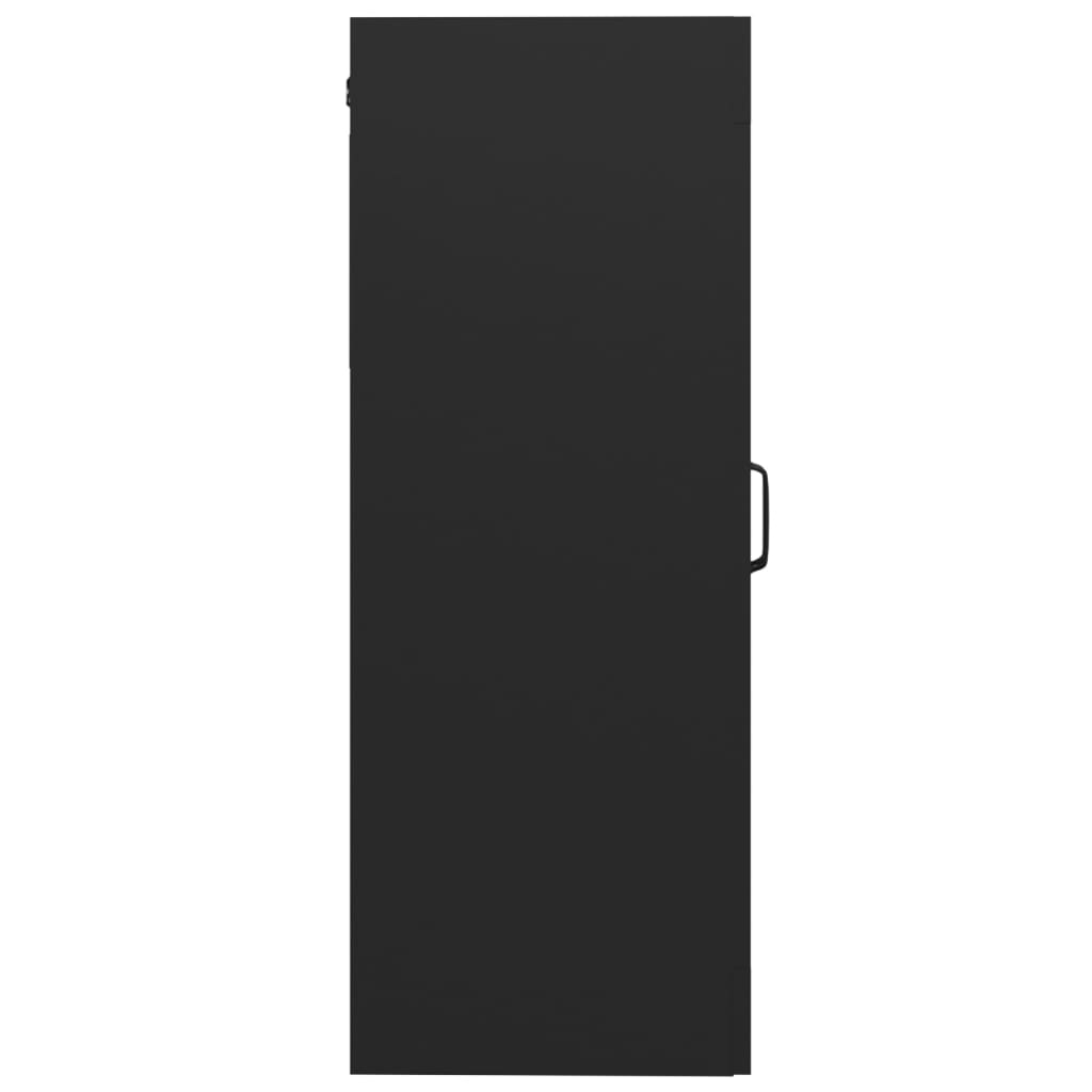 vidaXL fekete függő faliszekrény 69,5 x 34 x 90 cm