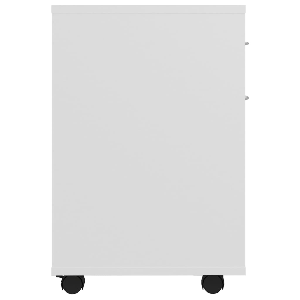 vidaXL fehér forgácslap kerekes szekrény 45 x 38 x 54 cm