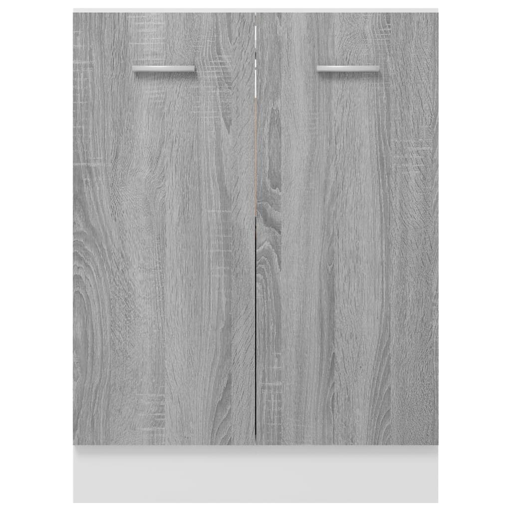 vidaXL szürke sonoma színű szerelt fa alsó szekrény 60 x 46 x 81,5 cm
