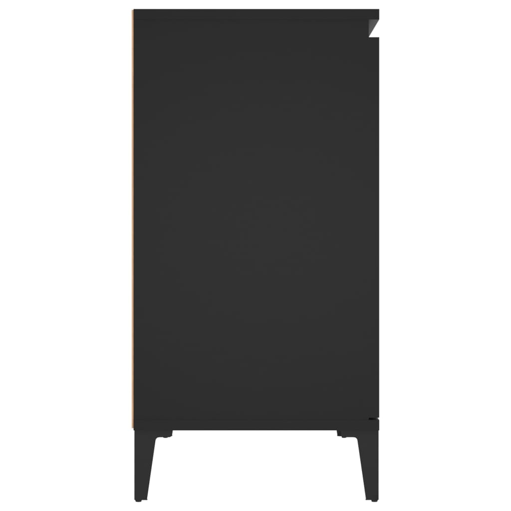 vidaXL fekete szerelt fa tálalószekrény 104 x 35 x 70 cm