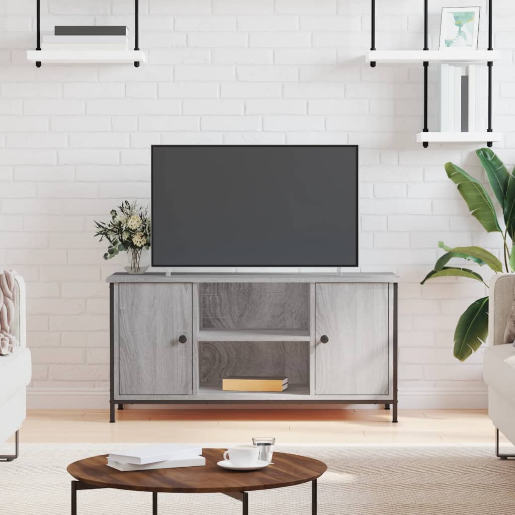 vidaXL szürke sonoma színű szerelt fa TV-szekrény 100x40x50 cm