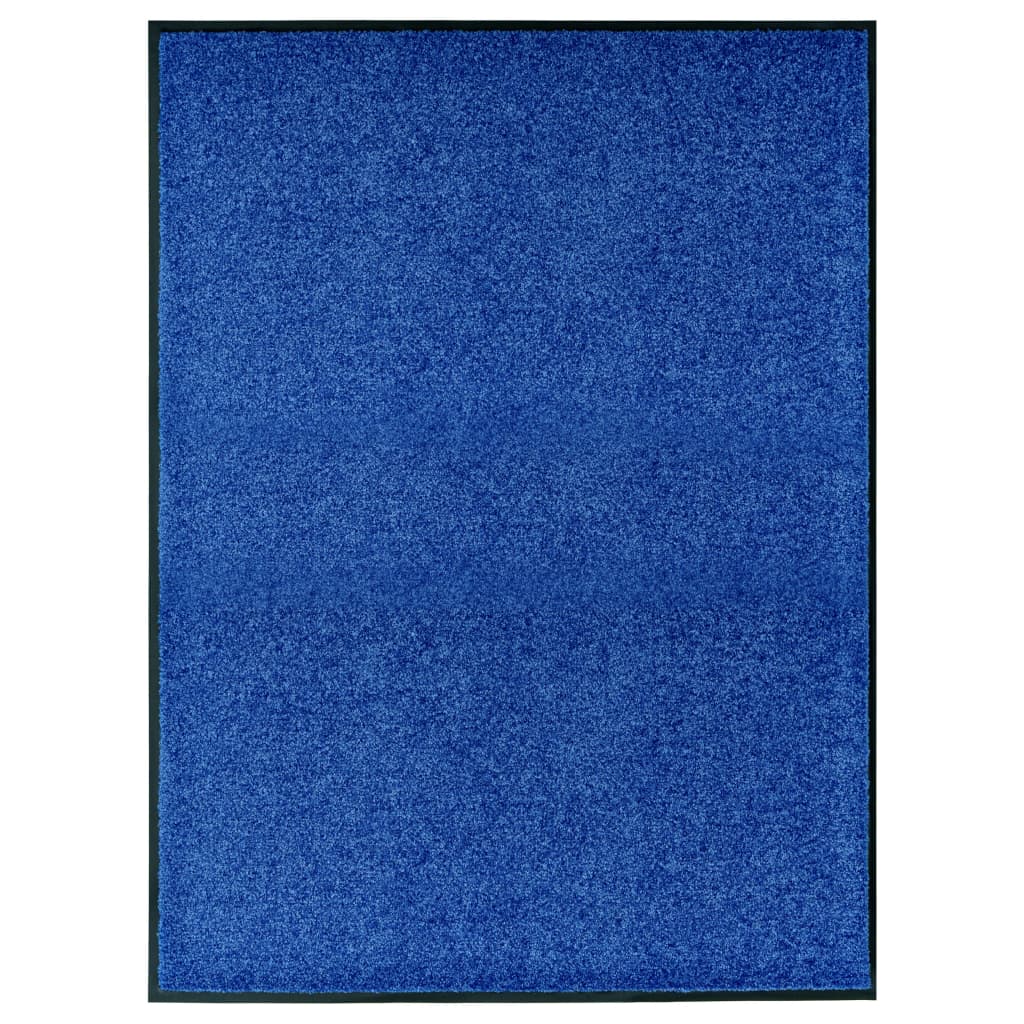 vidaXL kék kimosható lábtörlő 90 x 120 cm