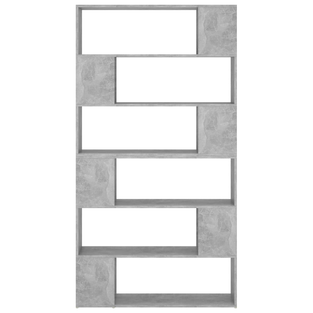vidaXL betonszürke térelválasztó könyvszekrény 100 x 24 x 188 cm