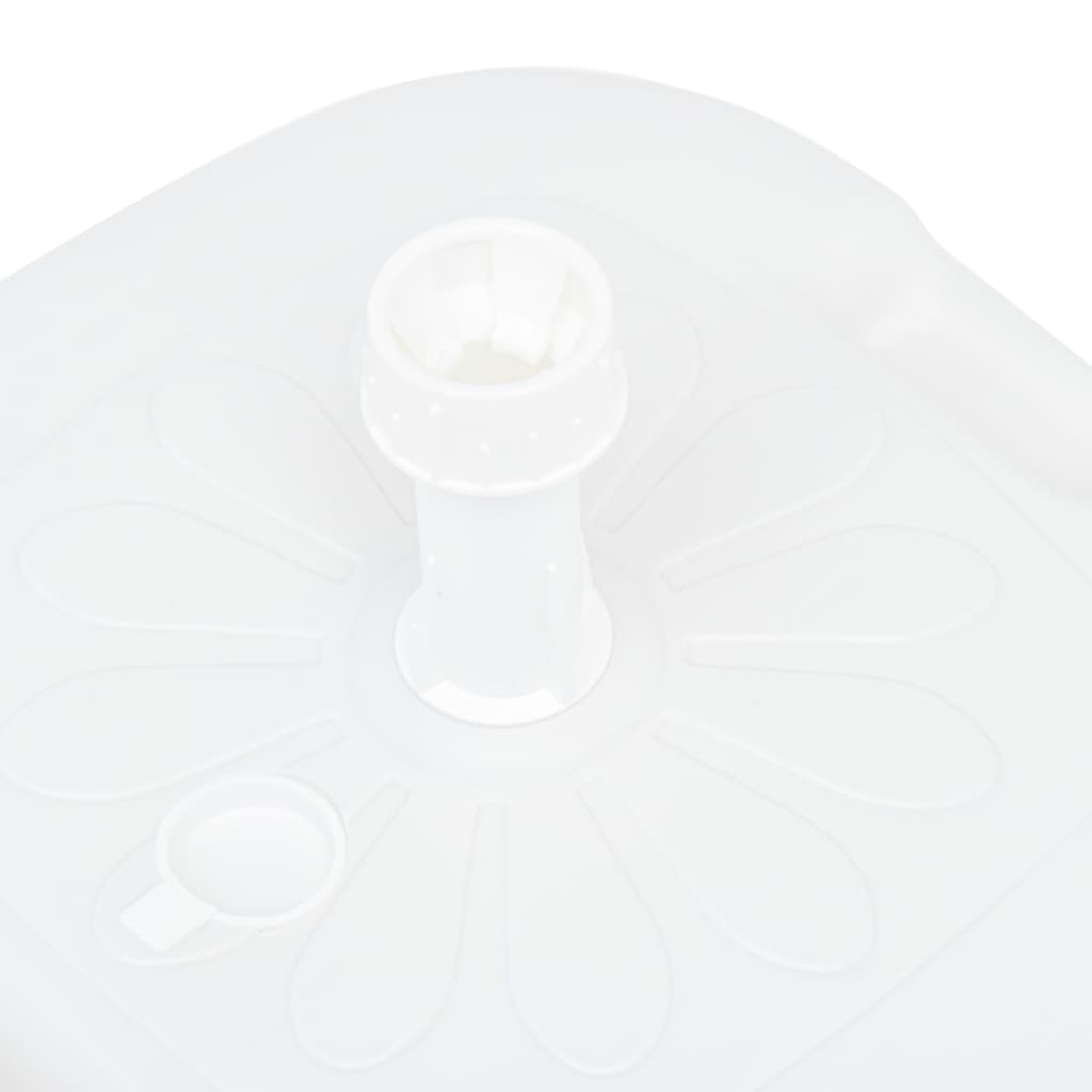 vidaXL homokkal vagy vízzel tölthető fehér műanyag napernyőtalp 16 L