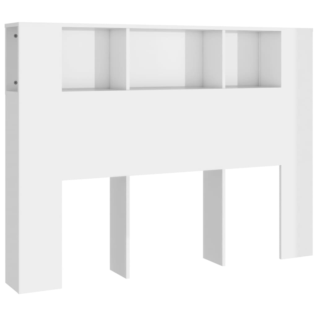 vidaXL magasfényű fehér áthidaló szekrény 140 x 18,5 x 104,5 cm