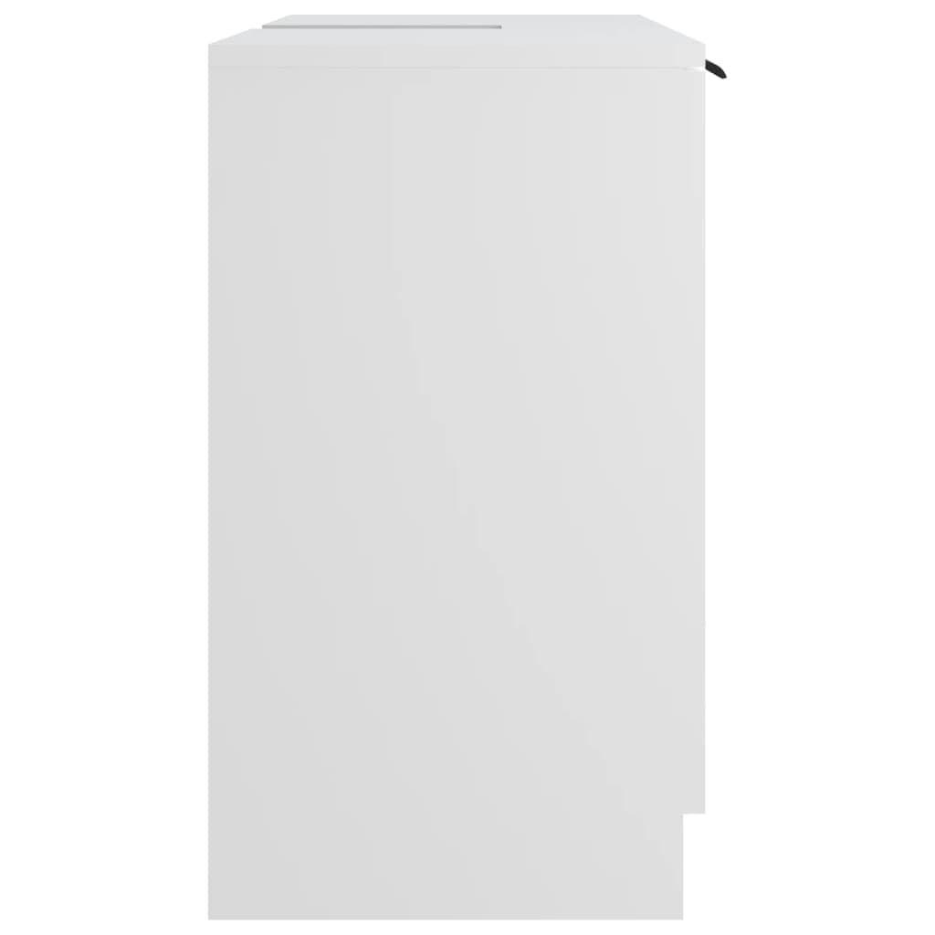 vidaXL fehér szerelt fa fürdőszobaszekrény 64,5 x 33,5 x 59 cm