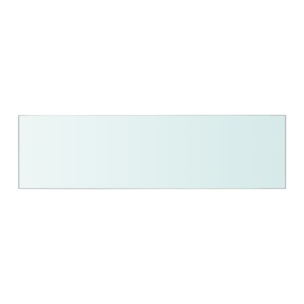 vidaXL 50x12 cm átlátszó panel üvegpolc