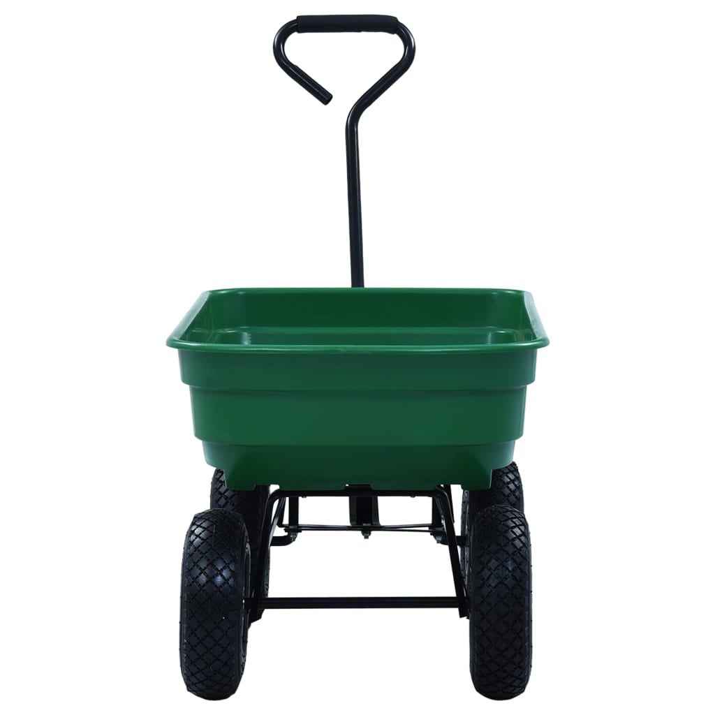 vidaXL zöld kerti kézikocsi 300 kg 75 liter