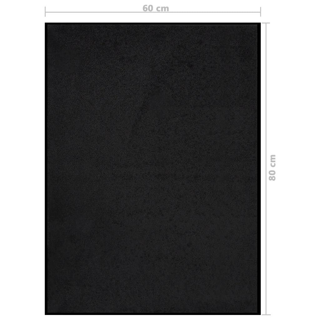 vidaXL fekete lábtörlő 60 x 80 cm