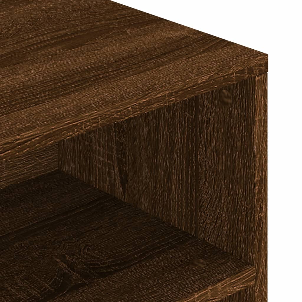 vidaXL barna tölgyszínű szerelt fa dohányzóasztal 90x55x42,5 cm