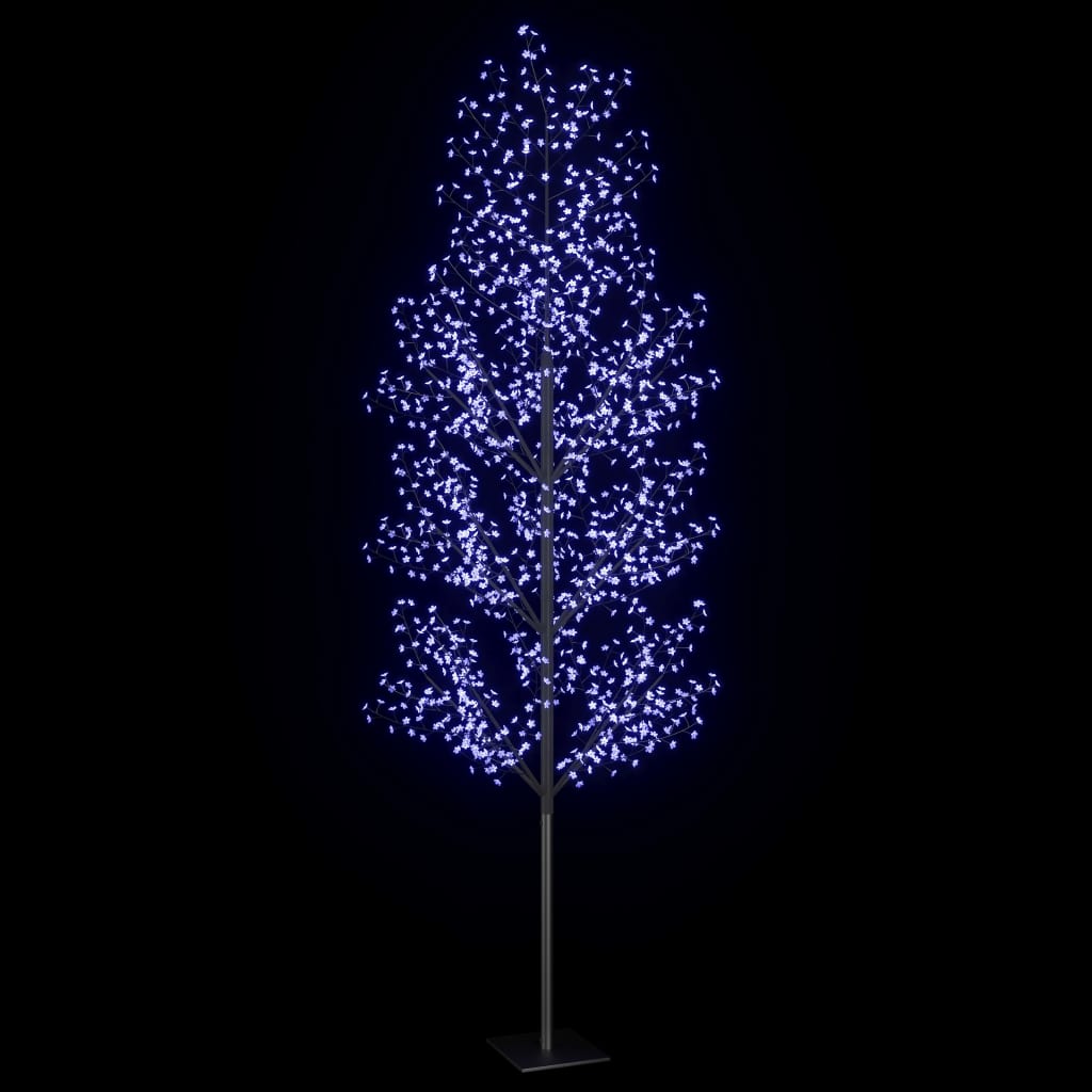 vidaXL cseresznyevirágos karácsonyfa 1200 db kék LED-del 400 cm
