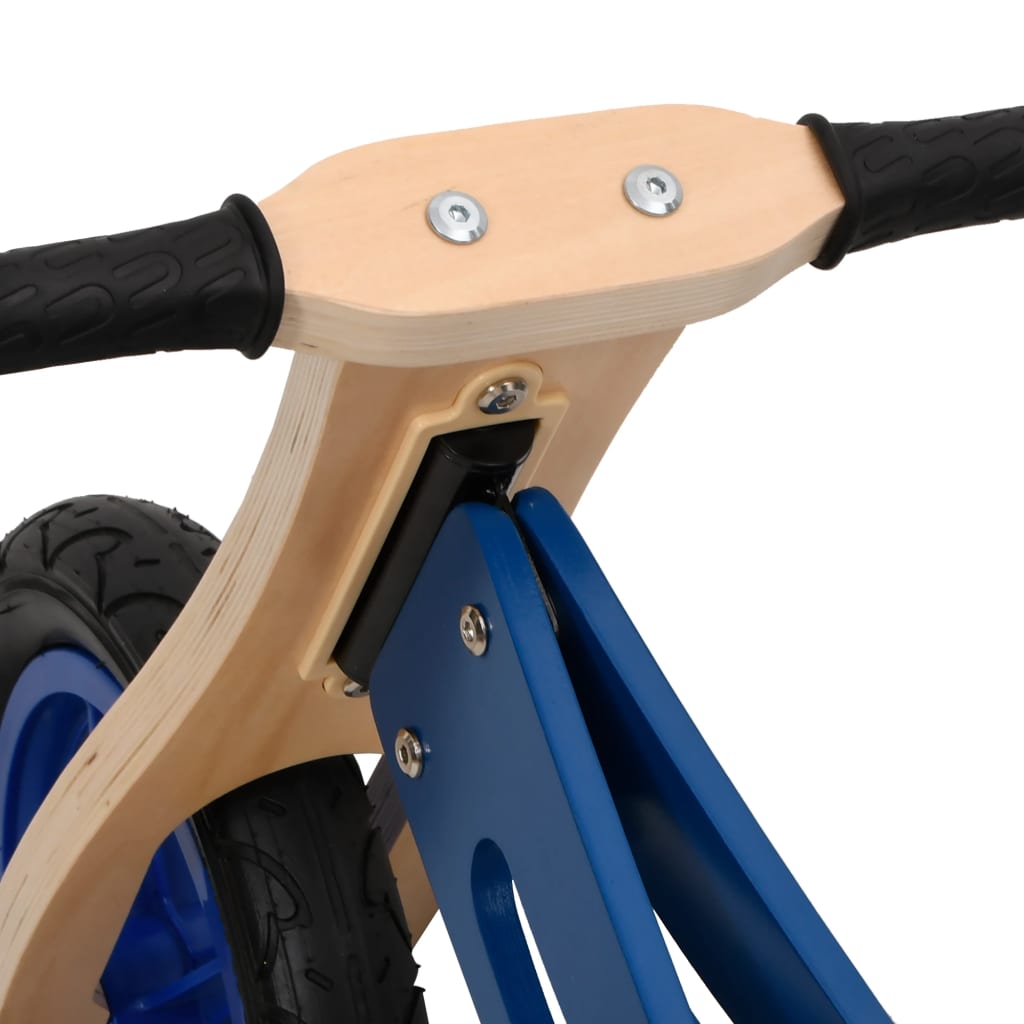 vidaXL kék egyensúlyozó-kerékpár gyerekeknek felfújható kerekekkel