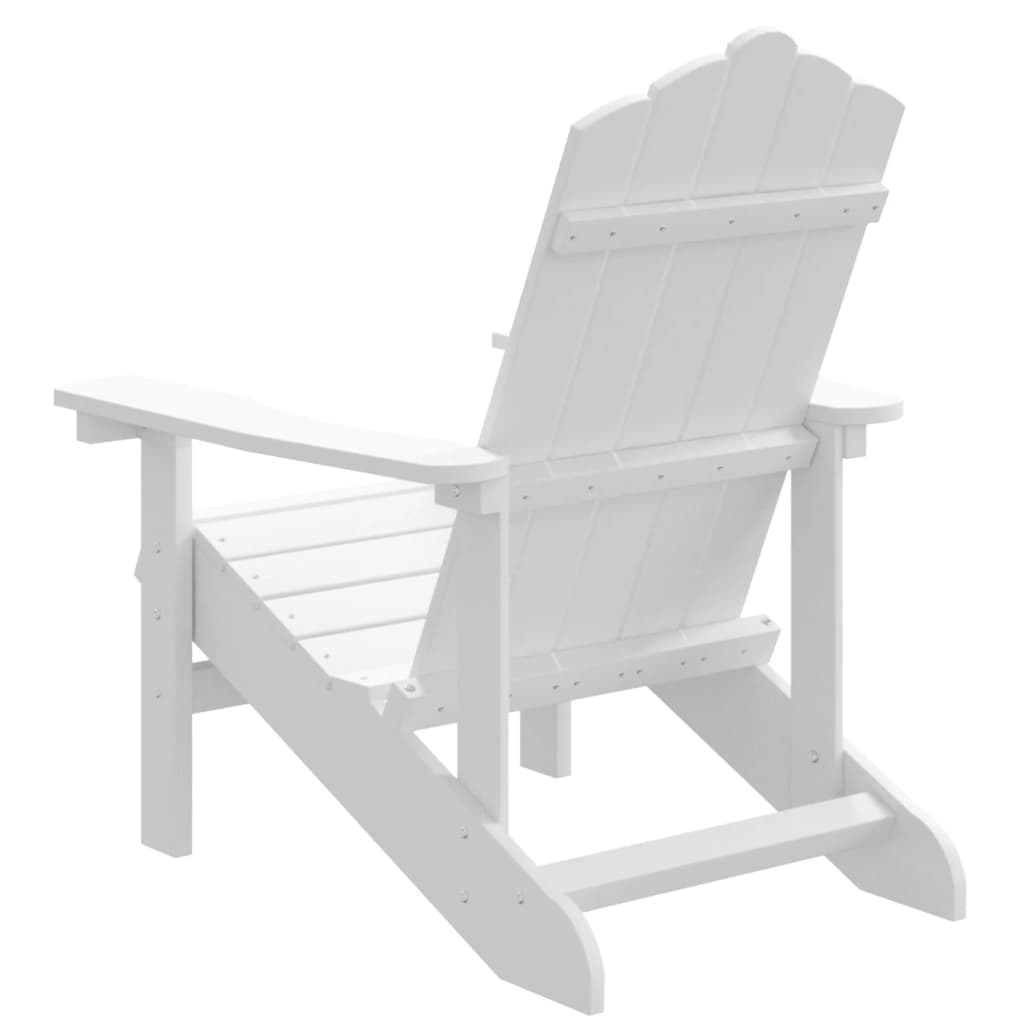 vidaXL fehér HDPE kerti adirondack szék