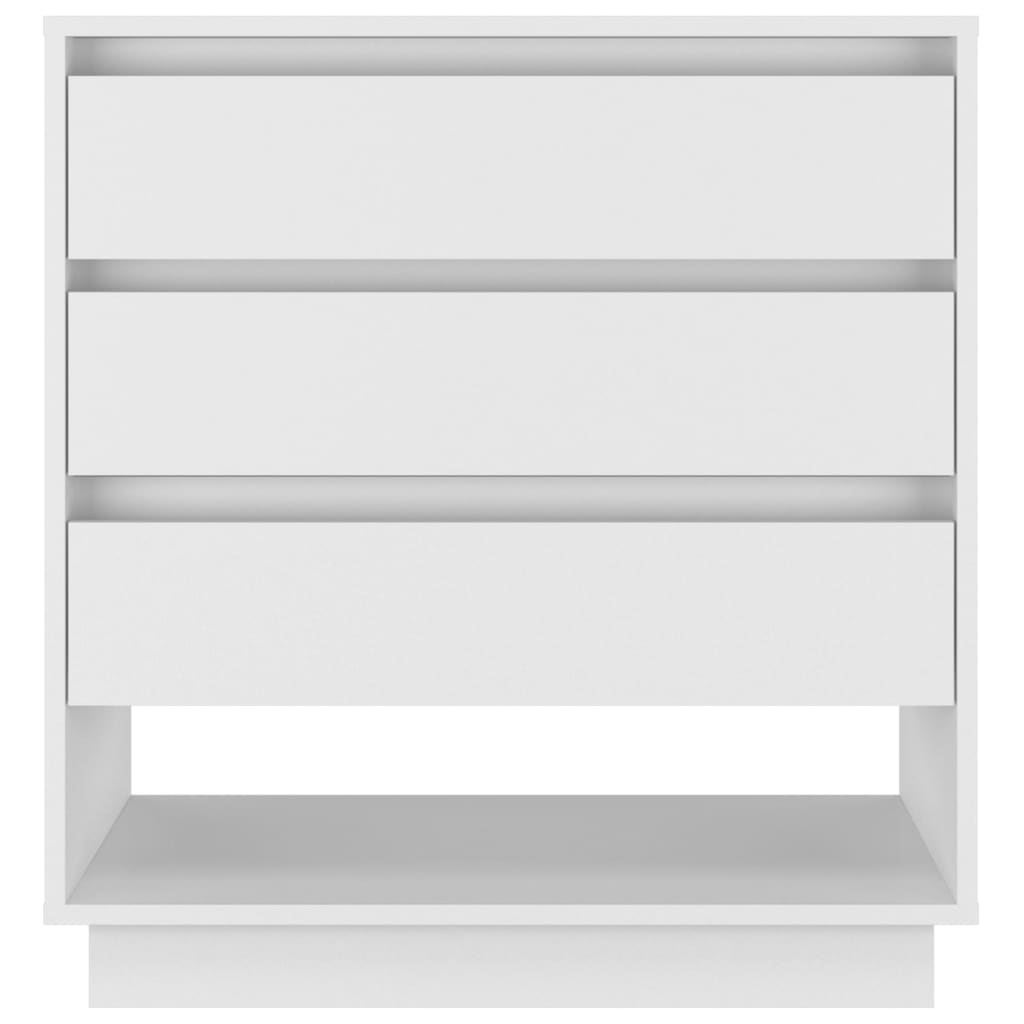 vidaXL magasfényű fehér forgácslap tálalószekrény 70 x 41 x 75 cm