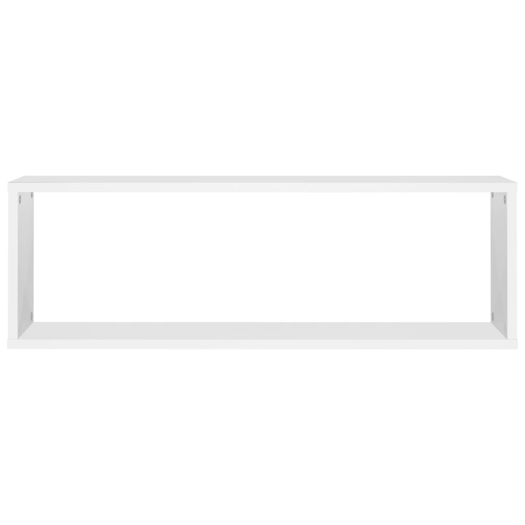 vidaXL 4 db fehér forgácslap fali kockapolc 80 x 15 x 26,5 cm