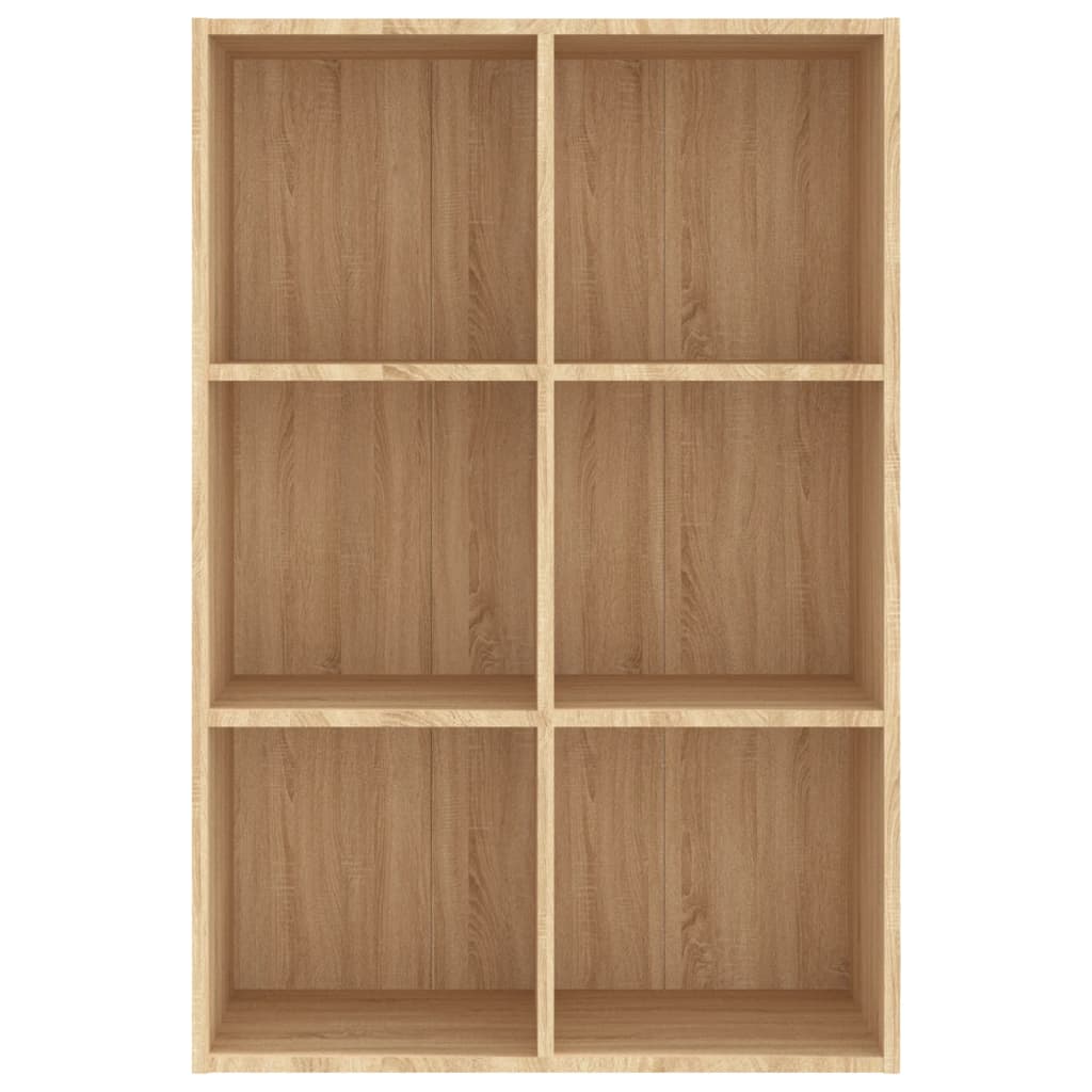 vidaXL sonoma-tölgy szerelt fa könyv-/tálalószekrény 66x30x98 cm