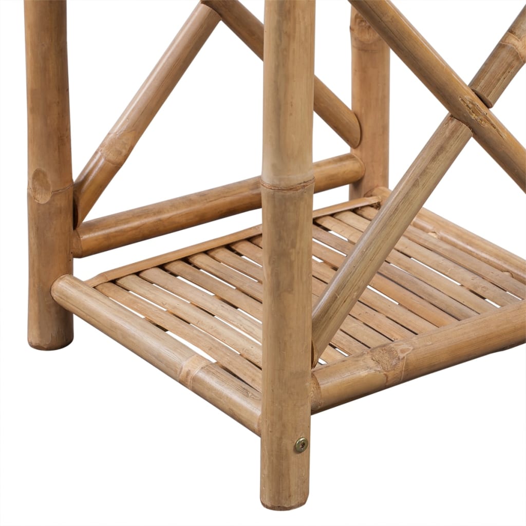 5 szintes szögletes bambusz polc