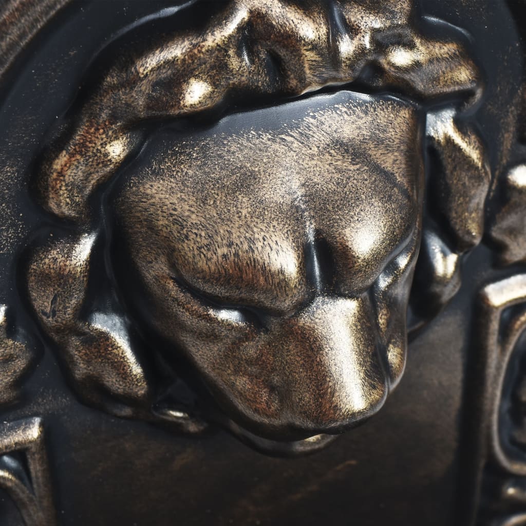 vidaXL bronzszínű oroszlánfejes falikút
