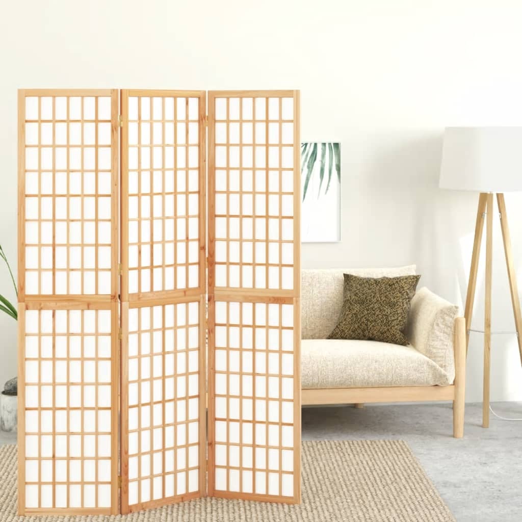 vidaXL 3 paneles japán stílusú összecsukható paraván 120 x 170 cm
