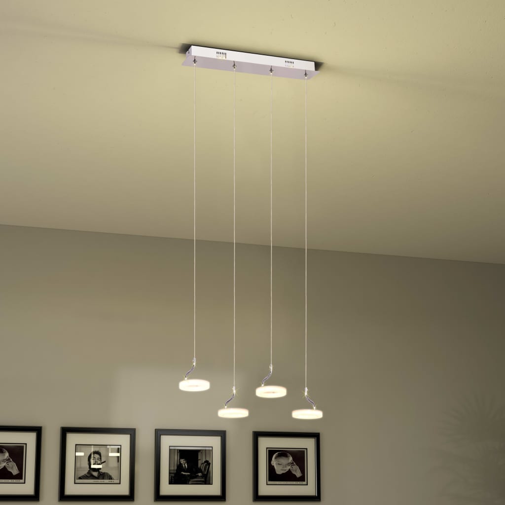 vidaXL LED mennyezeti lámpa 4 meleg, fehér fényforrással