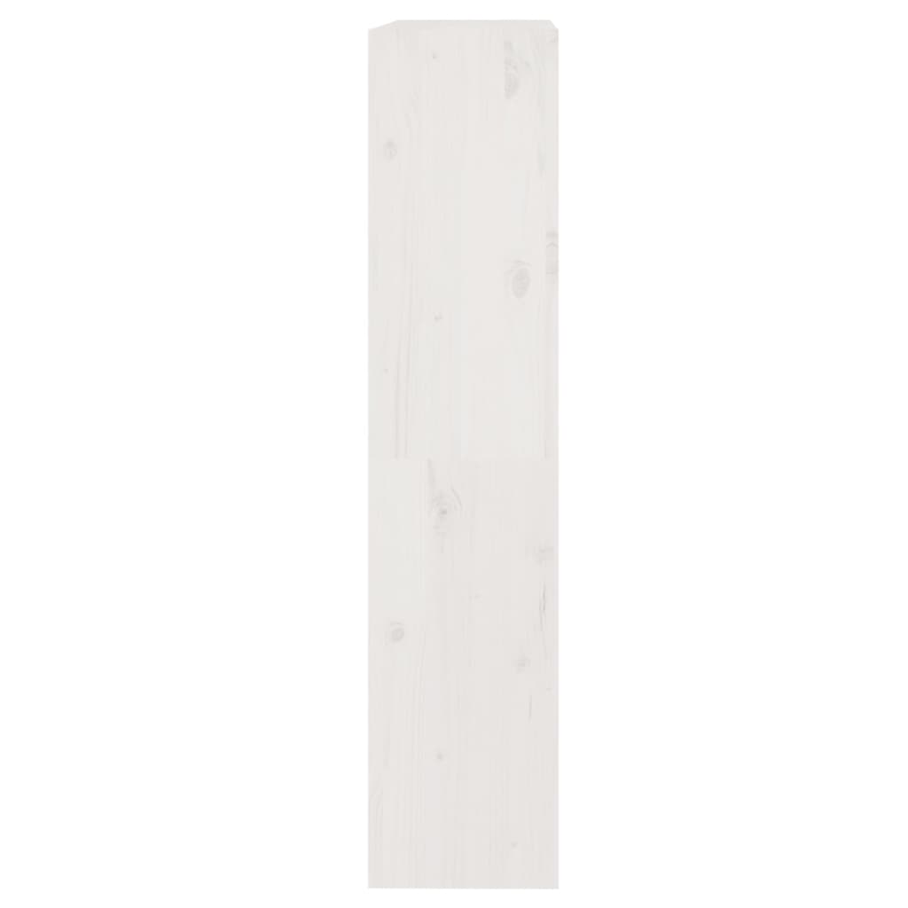 vidaXL fehér tömör fenyőfa könyvszekrény/térelválasztó 80x30x135,5 cm