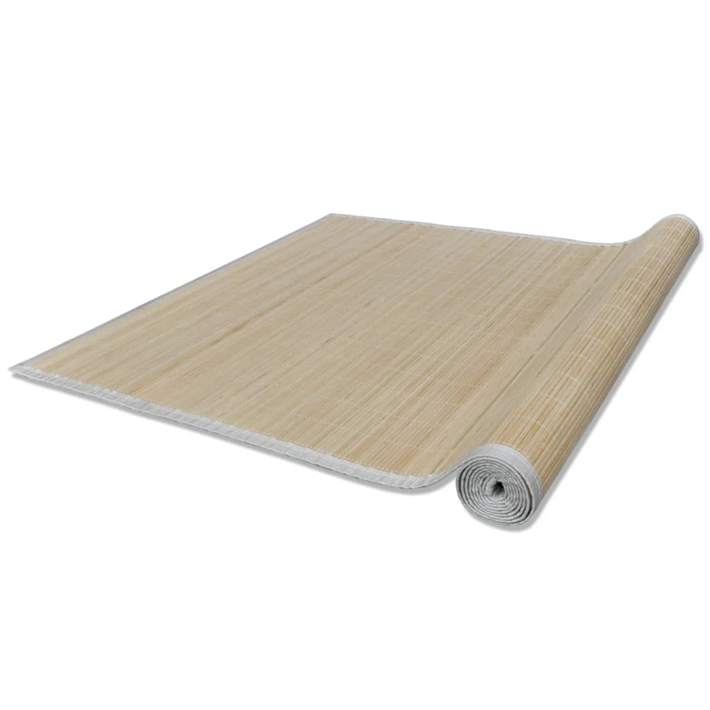 vidaXL 2 db téglalap alakú természetes bambuszszőnyeg 120 x 180 cm