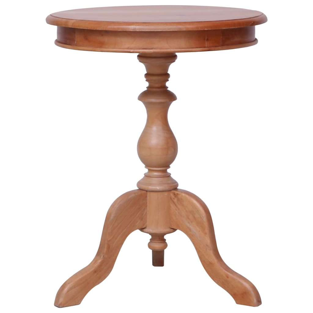 vidaXL természetes színű tömör mahagóni kisasztal 50 x 50 x 65 cm