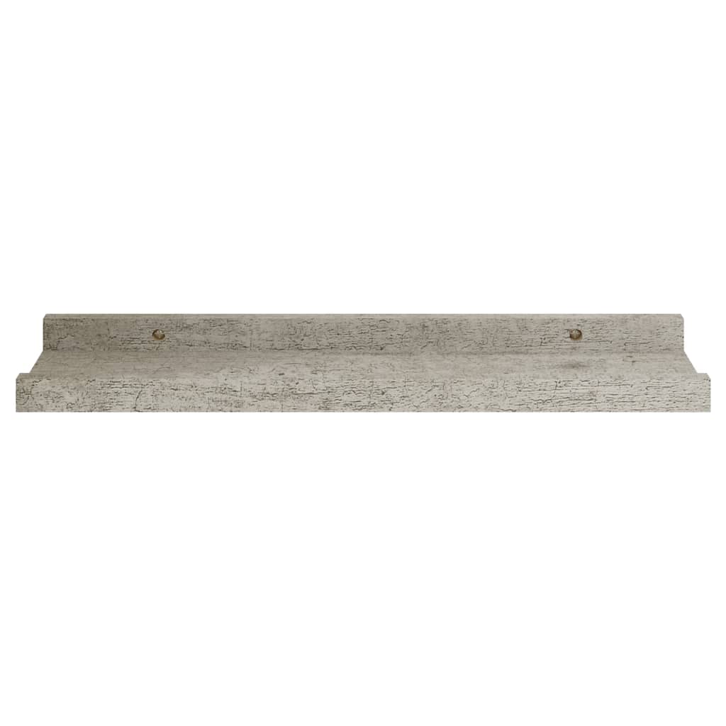 vidaXL 4 db betonszürke fali polc 40 x 9 x 3 cm