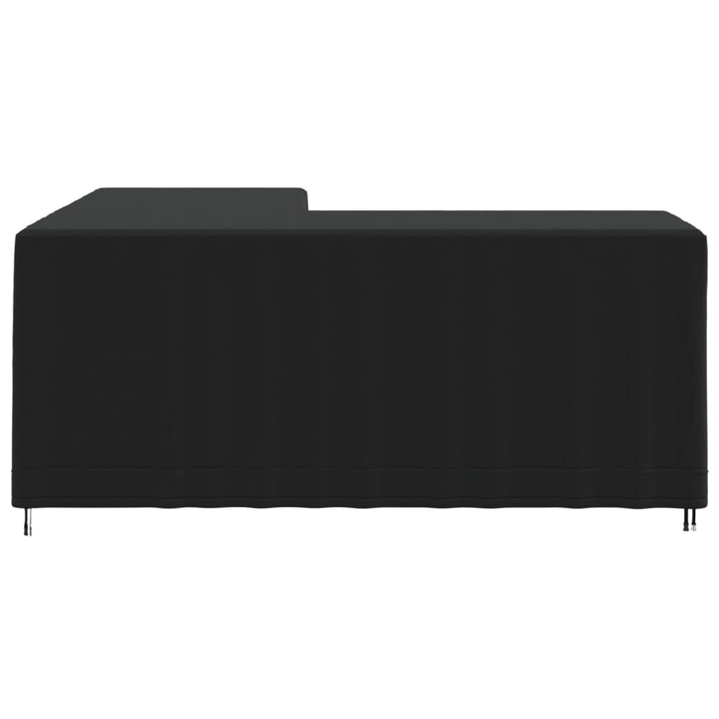 vidaXL 2 db fekete 420D oxford L-alakú kanapéhuzat 215 x 215 x 80cm