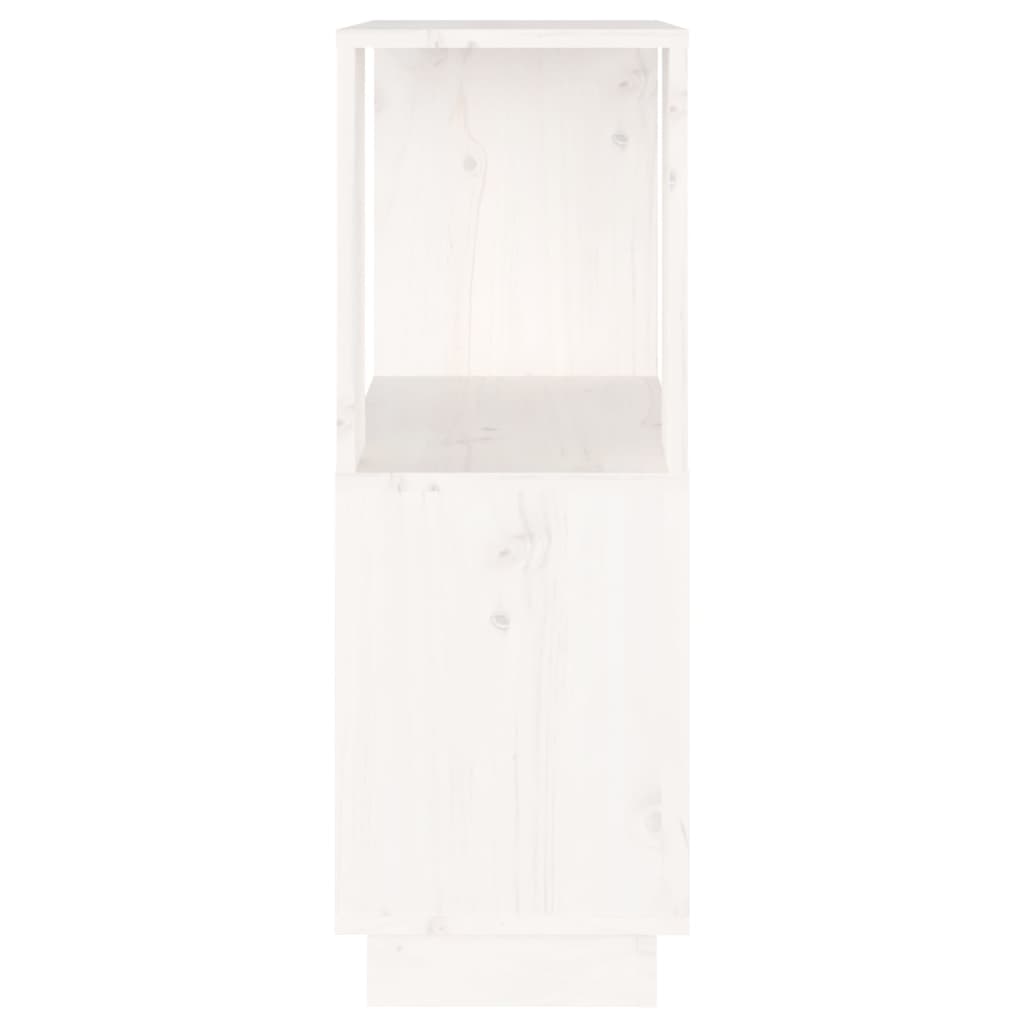 vidaXL fehér tömör fenyőfa könyvszekrény/térelválasztó 51 x 25 x 70 cm