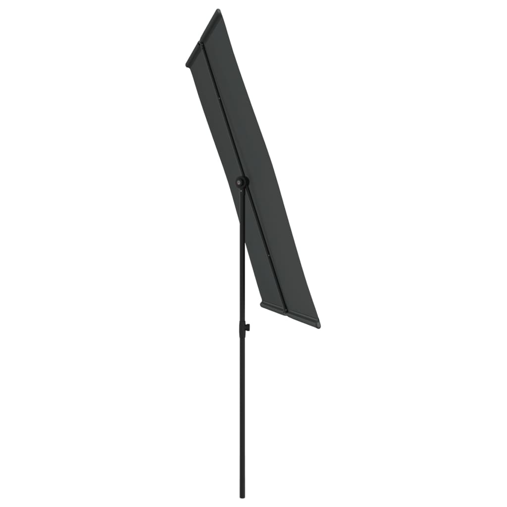 vidaXL antracitszürke kültéri napernyő alumíniumrúddal 2 x 1,5 m