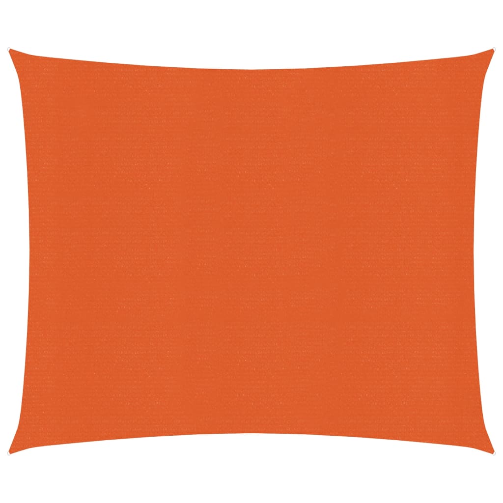 vidaXL narancssárga HDPE napvitorla 160 g/m² 2,5 x 2,5 m
