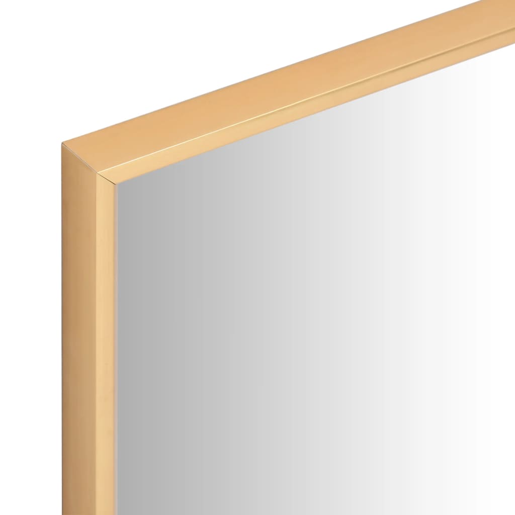 vidaXL aranyszínű tükör 40 x 40 cm