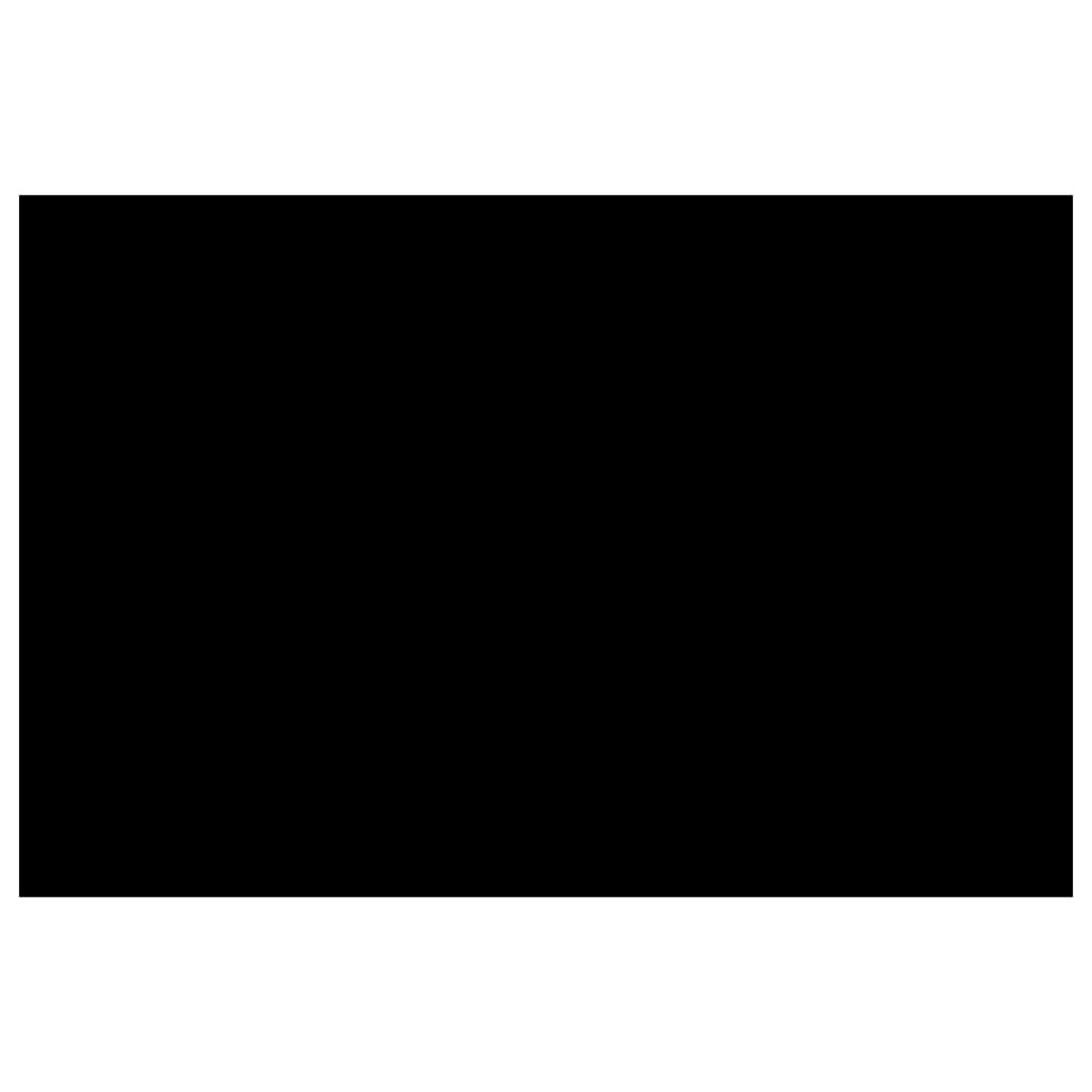 Téglalap alakú Fekete PE Medence-takaró 6x4 m