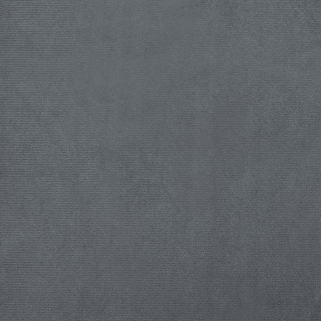 vidaXL sötétszürke bársony gyerekkanapé 50 x 45 x 26,5 cm