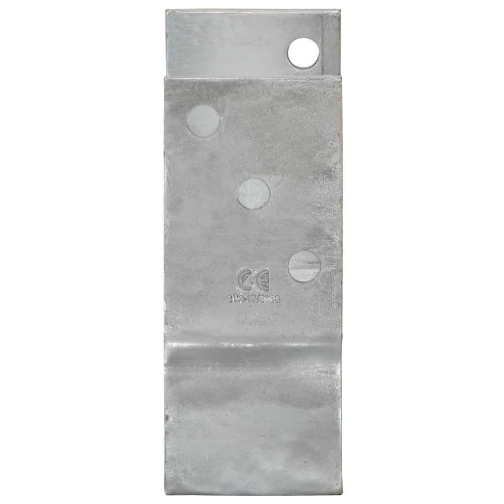 vidaXL 6 db ezüstszínű horganyzott acél kerítéshorgony 8 x 6 x 15 cm