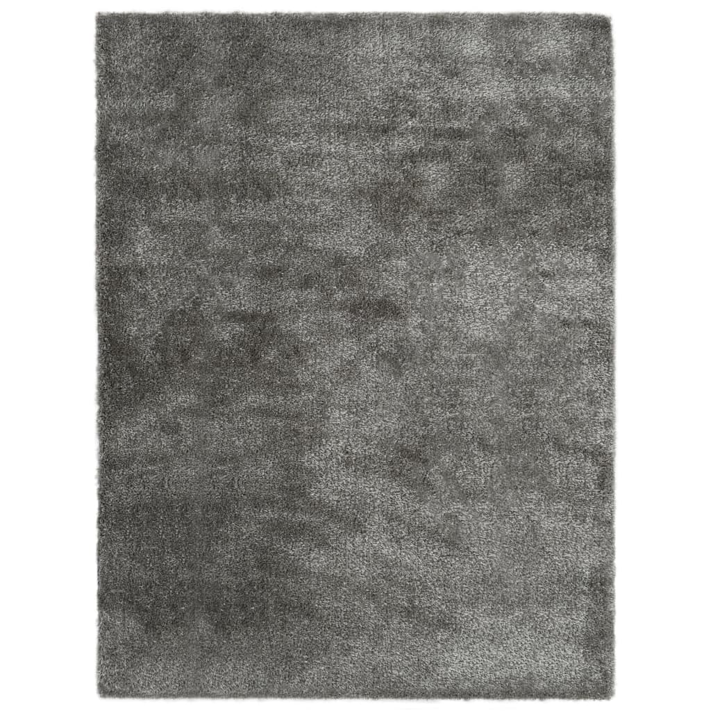 vidaXL antracitszürke bozontos szőnyeg 80 x 150 cm