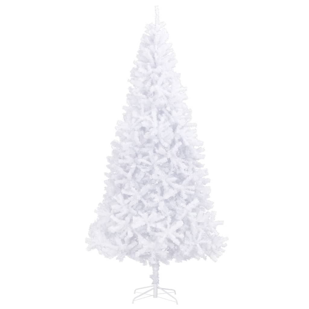 vidaXL fehér megvilágított műkarácsonyfa gömb szettel LED-del 300 cm