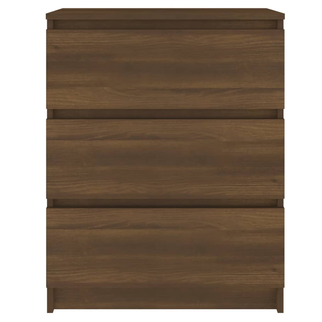 vidaXL barna tölgy színű szerelt fa tálalószekrény 60x35x76 cm