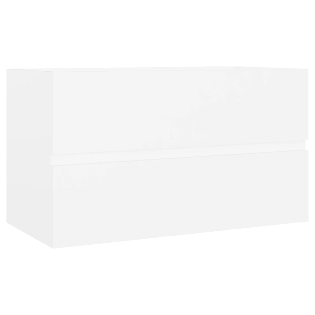 vidaXL fehér forgácslap mosdószekrény 80 x 38,5 x 45 cm