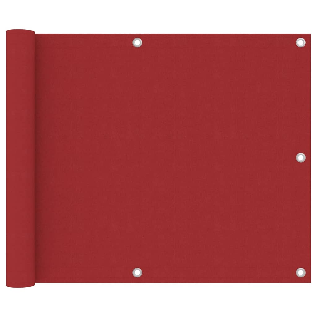 vidaXL piros oxford-szövet erkélyparaván 75 x 300 cm