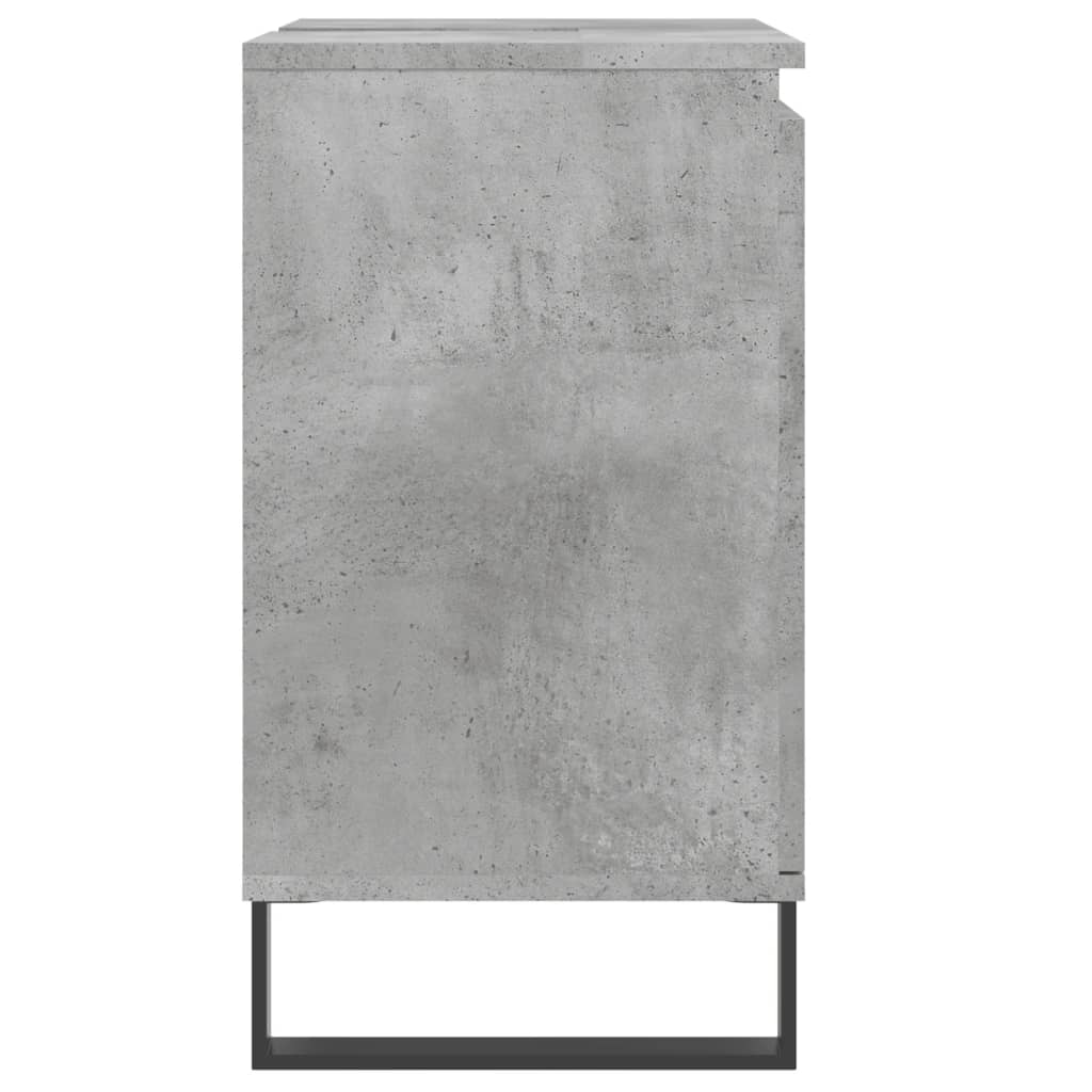 vidaXL betonszürke szerelt fa fürdőszobaszekrény 58x33x60 cm