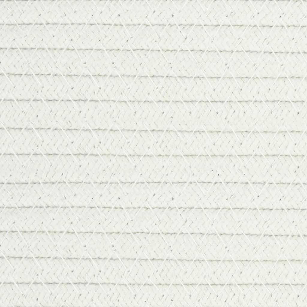 vidaXL szürke-fehér pamut szennyeskosár Ø55 x 36 cm
