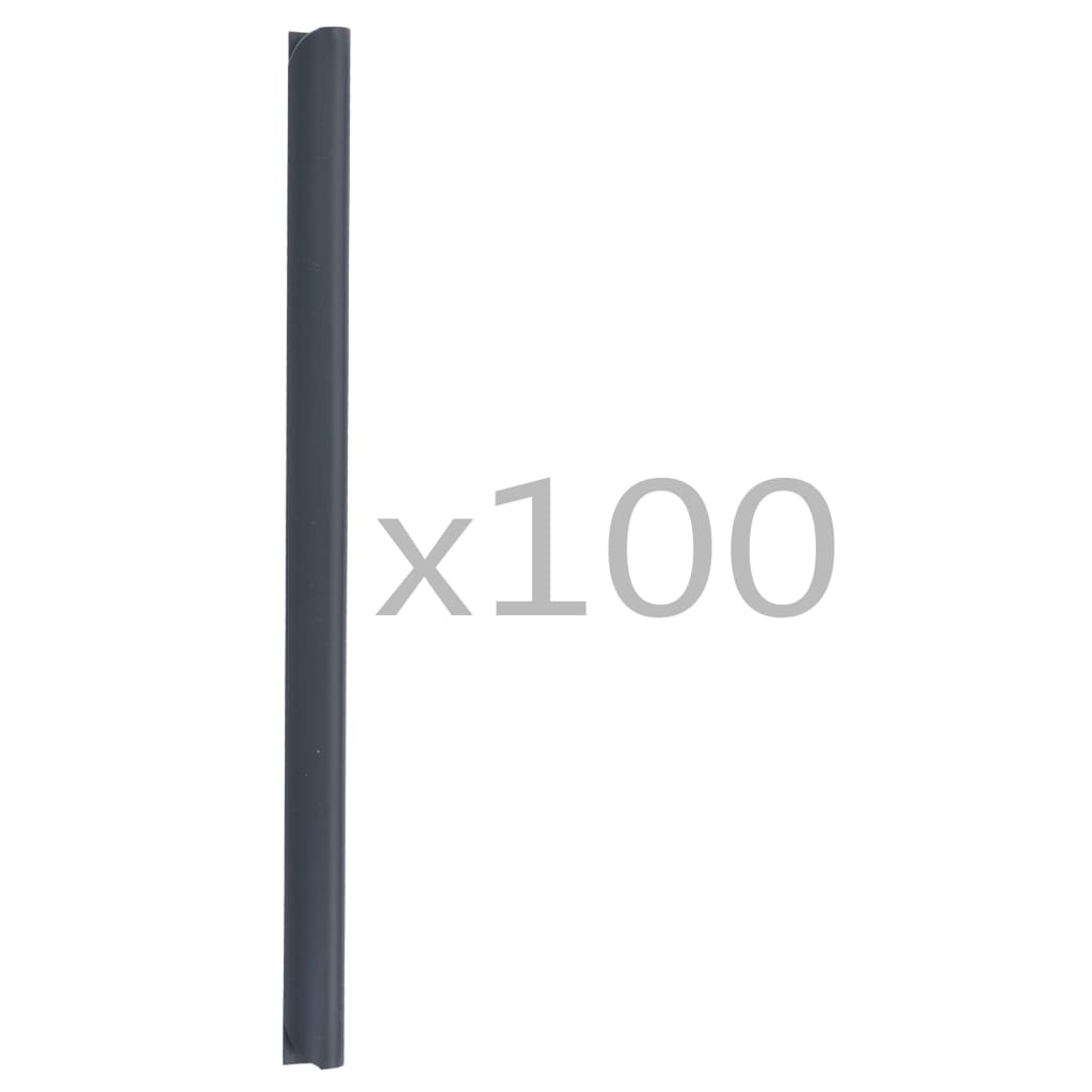 vidaXL 100 darab antracitszürke PVC kerítés tekercs rögzítő