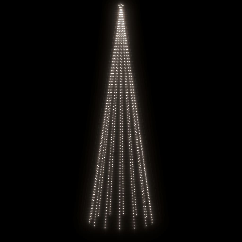 vidaXL kúp alakú karácsonyfa 1134 hideg fehér LED-del 230 x 800 cm