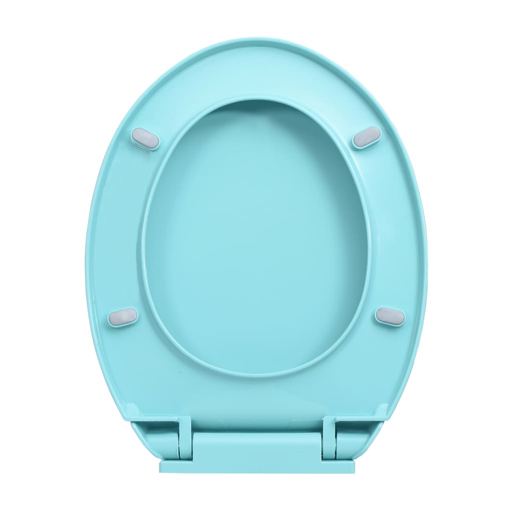 vidaXL zöld ovális WC-ülőke lassan csukódó fedéllel