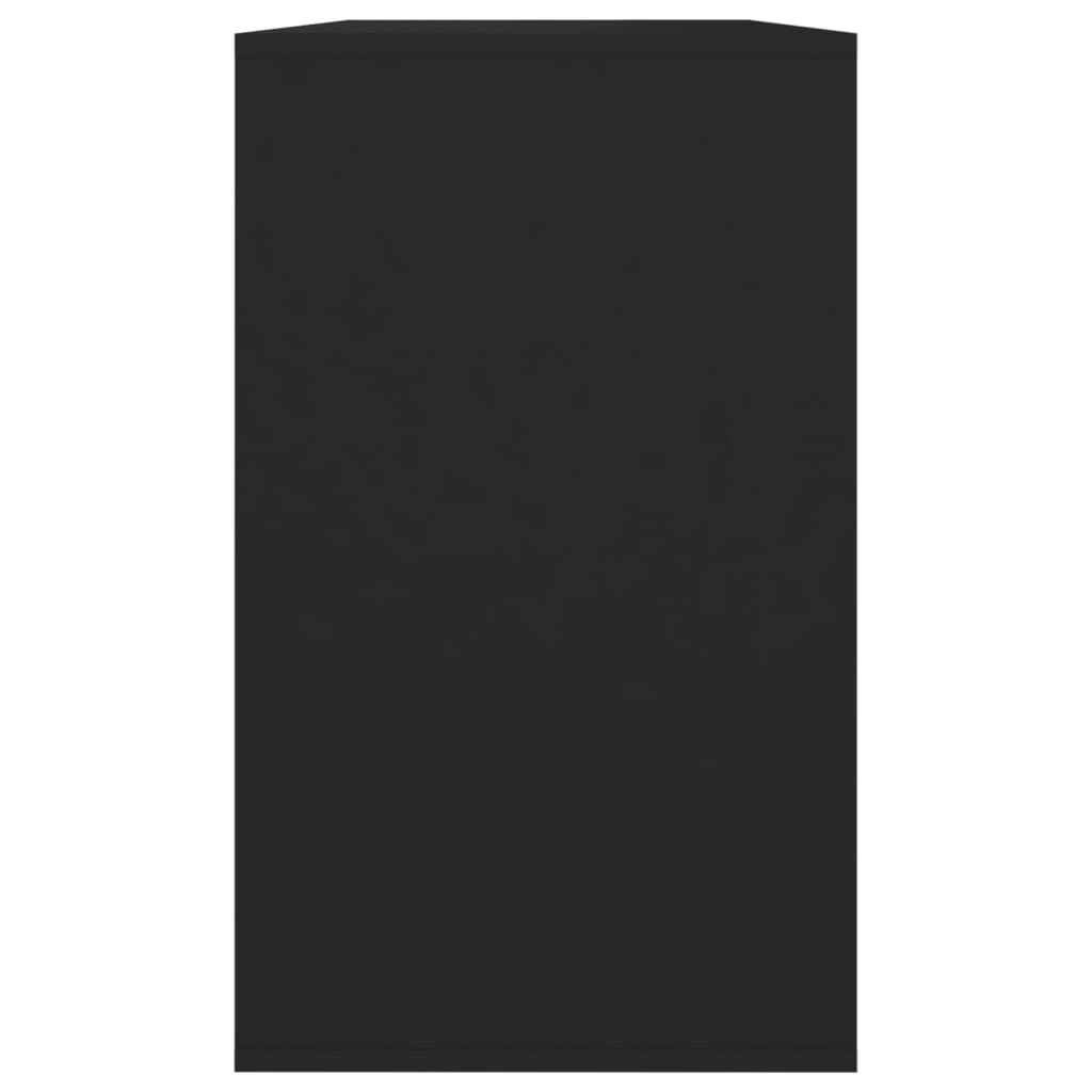 vidaXL fekete forgácslap tálalószekrény 120 x 41 x 75 cm
