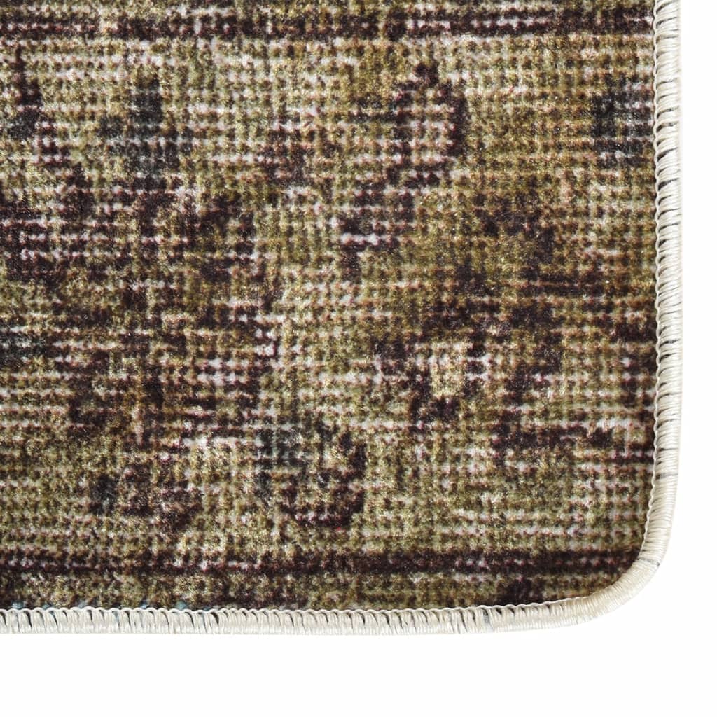 vidaXL többszínű foltvarrott csúszásmentes mosható szőnyeg 80 x 300 cm