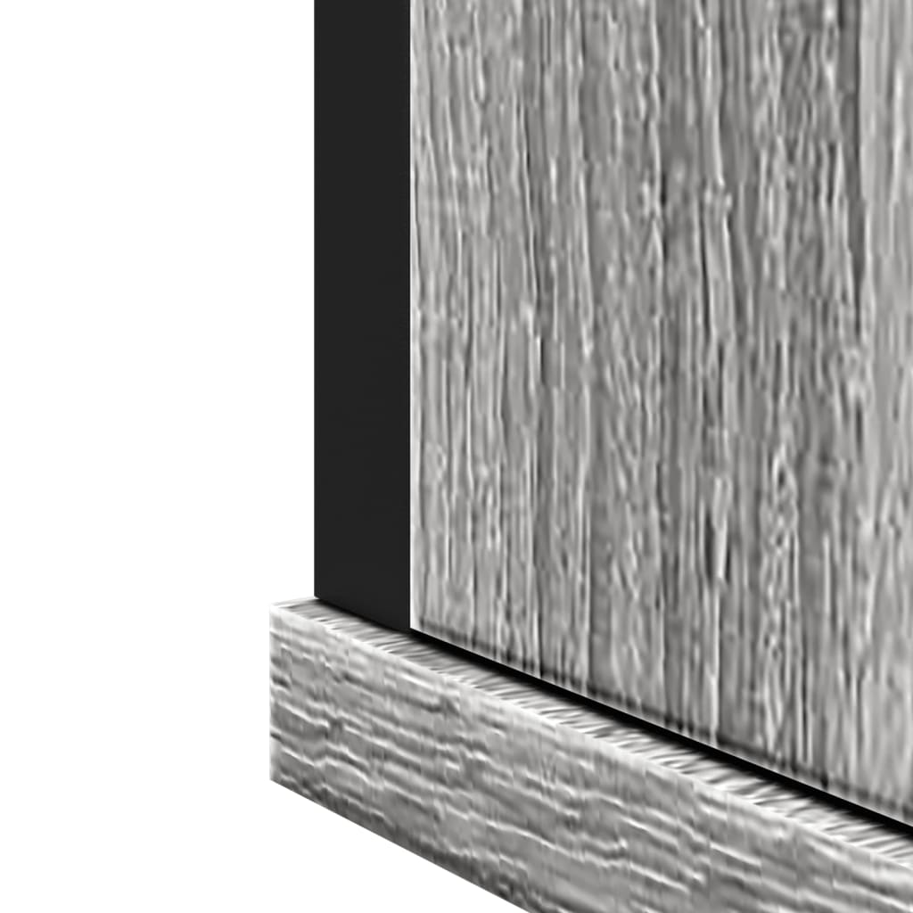 vidaXL szürke sonoma szerelt fa tükrös szekrény 42x12x60 cm