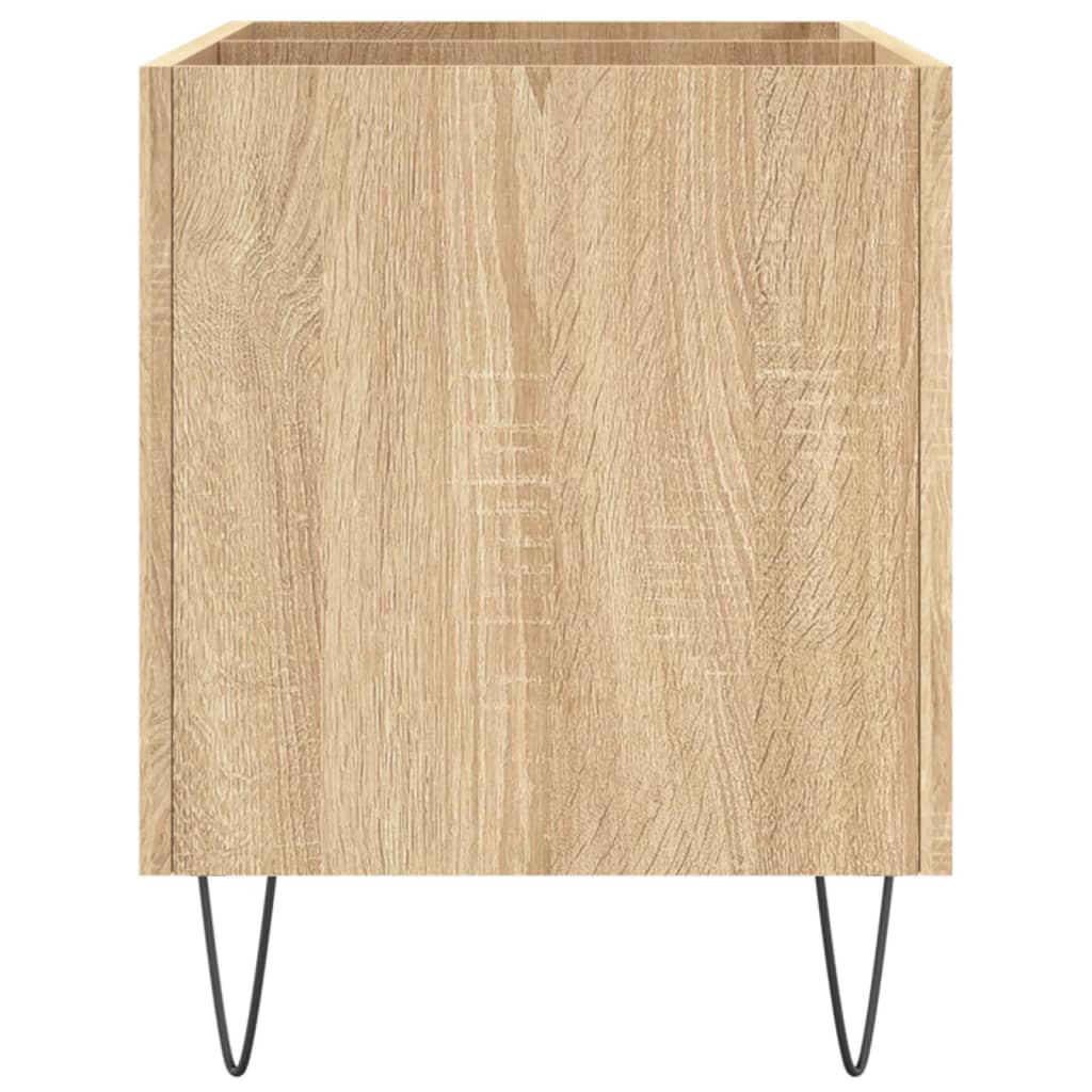 vidaXL sonoma-tölgyszínű szerelt fa hanglemezszekrény 74,5x38x48 cm